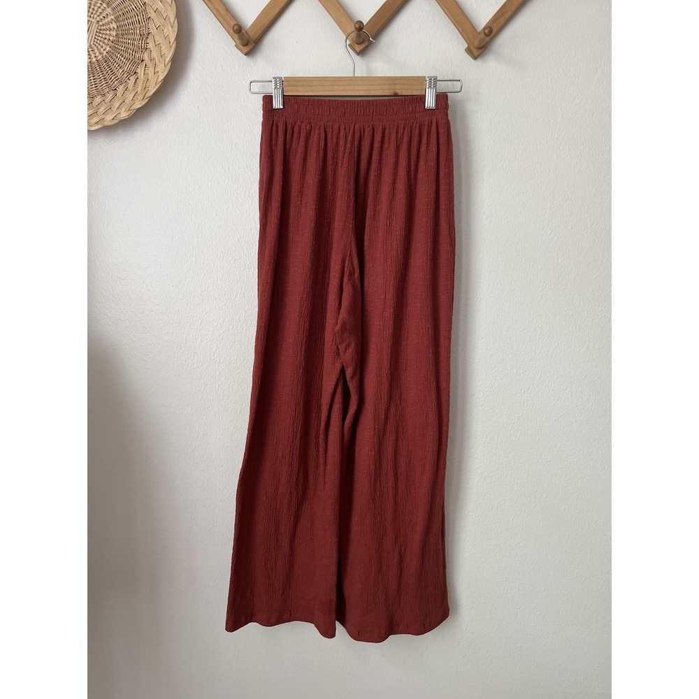 Live To Be Spoiled smock waist pull on pants S earth mama flowy terracotta